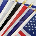 LyButty 22 Pack All Branches Military Service Flags Set Small Mini Army Armed Forces Handheld Flag on Stick for Veterans Day,Memorial Day Decorations,5x8 Inch