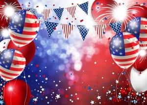 LTLYH 7x5ft Patriotic Backdrop for Photography American Flag and Balloon Veterans Day Background 4th of July Patriotic Party Decoration Photo Studio Booth Banner 104
