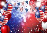 LTLYH 7x5ft Patriotic Backdrop for Photography American Flag and Balloon Veterans Day Background 4th of July Patriotic Party Decoration Photo Studio Booth Banner 104