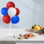 ZJDHPTY Red White and Blue Balloon Stand Centerpiece Table Decorations for 4th of July Father's Day Graduation Birthday Party Decorations(Red white blue set4)