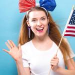 Mintolex 4th of July Star Tassel Earrings Patriotic Rhinestone Dangle Earrings for Women Boho Long Drop Crystal American Flag Jewelry for Independence Day, Hollow Star