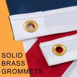 American Flag Pole Kit for House Outside - Black Metal Flagpole 6 FT with Tangle Free Design - 3x5 Embroidered US Flag, Holder Bracket, Ultra Durable Steel for Porch, Tree and More Residential