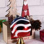 12pcs 3-1/4" (80mm) Patriotic Christmas Ball Ornament, American Flag Hanging Ball, USA Independence Day Fourth of July Party Decor, Holiday Wedding Christmas Tree Decorations