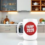 Hogg Patriotic Coffee Mug - 2028 Campaign, 15 oz Ceramic Funny Coffee Mugs for Men, Political Gag Gifts for Republicans, Conservative Dad Gifts