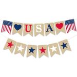 OHOME 4th of July Decorations - 4th of July Banner for Veterans Day | Fourth of July Decor Indoor Outdoor Outside - July 4th Garland Accessories Party Favors Supplies Wreath for Window Wall Door
