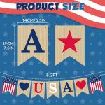 OHOME 4th of July Decorations - 4th of July Banner for Veterans Day | Fourth of July Decor Indoor Outdoor Outside - July 4th Garland Accessories Party Favors Supplies Wreath for Window Wall Door