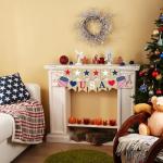 OHOME 4th of July Decorations - 4th of July Banner for Veterans Day | Fourth of July Decor Indoor Outdoor Outside - July 4th Garland Accessories Party Favors Supplies Wreath for Window Wall Door