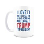 Hogg Patriotic Coffee Mug - I Love it When I Wake Up, 15 oz Ceramic Funny Coffee Mugs for Men, Political Gag Gifts for Republicans, Conservative Dad Gifts