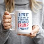 Hogg Patriotic Coffee Mug - I Love it When I Wake Up, 15 oz Ceramic Funny Coffee Mugs for Men, Political Gag Gifts for Republicans, Conservative Dad Gifts