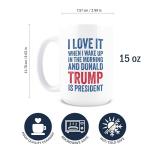 Hogg Patriotic Coffee Mug - I Love it When I Wake Up, 15 oz Ceramic Funny Coffee Mugs for Men, Political Gag Gifts for Republicans, Conservative Dad Gifts