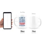 Hogg Patriotic Coffee Mug - I Love it When I Wake Up, 15 oz Ceramic Funny Coffee Mugs for Men, Political Gag Gifts for Republicans, Conservative Dad Gifts