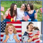 SEPGLITTER Red White Blue Star Polymer Clay Beads, 300pcs 4th of July Independence Day USA Red White and Blue Star Polymer Clay Beads for Jewelry Making DIY Bracelet Necklace Craft Patriotic Party