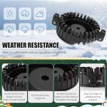 Lettry Flag Pole Christmas Tree Kit, Include Flag Pole Mega Topper Light Hook, Heavy-Duty Metal Hoop, Telescoping Flagpole Tree Light Hanging Set for Xmas Outdoor Patio Yard, Not Include Lights