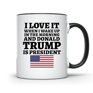 ArkWisdom I Love It When I Wake Up in the Morning and Donald is President 2024 Coffee Mug | 11-Ounce | AWFM128