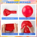 62Pcs 4th of July Balloons Set, 12 Inch Red White Blue Confetti Latex Balloons Kit with Ribbons, Party Balloons Kit for Independence Day Patriotic Anniversary Birthday Party Decorations