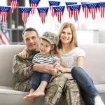 32.8 ft American Triangle Pennant Banner, 30 Pcs Mini USA Bunting Flags | Red, White, Blue Patriotic Flags for 4th of July, Independence Day, Memorial Day, Parades, Home, Yard, and Party Decorations