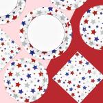 200pcs Veterans Day Plates and Napkins Party Supplies Veterans Patriotic Decorations Veterans Day Disposable Paper Plates 4th of July Tableware Sets for American Independence Memorial Day Serves 50