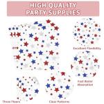 200pcs Veterans Day Plates and Napkins Party Supplies Veterans Patriotic Decorations Veterans Day Disposable Paper Plates 4th of July Tableware Sets for American Independence Memorial Day Serves 50