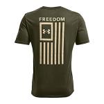 Under Armour Men's New Freedom Flag T-Shirt, Marine Od Green (390)/Desert Sand, Small
