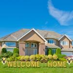 Yerliker 14 Pcs Welcome Home Yard Sign with Stakes LED Light 12.6" Welcome Home Lawn Sign Outdoor Yard Letters Decorations Patriotic Military Homecoming Party Supplies (Gold)