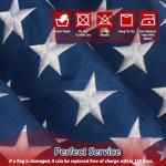 American flag, American Flags for Outside,3x5 American Flag Outdoor Heavy Duty Tear Resistant,Outdoor American Flag, Water-Resistant Sturdy American Flag 3x5 Ft Outdoor Heavy Duty,all Weather US Flag