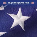 American Flags for Outside 3x5, Spun Polyester Tear-Resistant 3x5Ft Flag Heavy Duty Outdoor, All Weather Resistance American Flag with Embroidered Stars Sewn Stripes