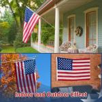 American flag, American Flags for Outside,3x5 American Flag Outdoor Heavy Duty Tear Resistant,Outdoor American Flag, Water-Resistant Sturdy American Flag 3x5 Ft Outdoor Heavy Duty,all Weather US Flag