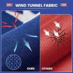 American Flags for Outside 3x5, Spun Polyester Tear-Resistant 3x5Ft Flag Heavy Duty Outdoor, All Weather Resistance American Flag with Embroidered Stars Sewn Stripes