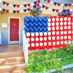 288Pcs 4th of July Balloons with Star Stickers American Flag Decorations Patriotic Independence Day Red White and Blue Latex Balloon Set Welcome to USA Labor Day Memorial Day Party Decor Supplies