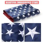 VICDRIA American Flags for Outside 3x5, US Flag Outdoor, Embroidered Stars, Brass Grommets