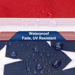 TOPFLAGS American Flag 4x6 FT Outdoor Heavy Duty - Superior US Flag 4x6 Feet, American Flags for Outside, Superior USA Flag with Beautiful Embroidered Stars, Sewn Stripes and Brass Grommets