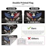 Probsin 250 Anniversary Flag 3x5 Ft America Eagle 250 Years of Freedom 1776-2026 Patriotic Yard Signs Party Supplies Hanging Decor for Room House Welcome Photo Backdrop with Brass Grommets
