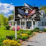 Probsin 250 Anniversary Flag 3x5 Ft America Eagle 250 Years of Freedom 1776-2026 Patriotic Yard Signs Party Supplies Hanging Decor for Room House Welcome Photo Backdrop with Brass Grommets