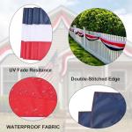 2 Pack American Bunting Flags 2x20 Ft Red,White & Blue Stripe Flags Outside Banners Decorations Outdoor Home Garden Porch USA Patriotic Flag for Garage,Competition,Anniversaries Decoration.