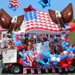 Lukinuo Patriotic Eagle Balloon 12 pcs Red White and Blue Star Foil Balloons Decorations 4th of July Balloons American Flag Balloon Decor for Veterans Day Independence Day Memorial Day Party Supplies