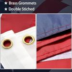 American Flags for Outside 3x5, US Flag Outdoor Heavy Duty, Embroidered Stars/Sewn Stripes/UV Protection/Brass Grommets, USA Flags for High Wind