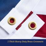 American Flags for Outside 3x5, US Flag Outdoor Heavy Duty, Embroidered Stars/Sewn Stripes/UV Protection/Brass Grommets, USA Flags for High Wind