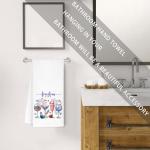 Jvpke Patriotic Kitchen Dish Towels 16x24,Patriotic Hand Towels for Bathroom, Independence Day Decorations Decor,Americana Decor,4th of July Freedom Wine Glasses Kitchen Towels