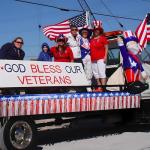 Patriotic Party Garland - 2 Rolls 16.4FT Red White Blue Foil Fringe Streamers, 12" Wide Shiny Tinsel Banner for 4th of July, Memorial Day, Independence Day Decor, Indoor Outdoor Holiday Party Backdrop