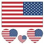 100pc American Flag Tattoo Stickers, 25-Sheet 4th of July USA Flag Face Temporary Tattoo Adult, Patriotic US National Flag Fake Tattoo for Men Women Kid Independence Day, Veteran, Memorial Day Party