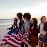 American Flag Heavy Duty Outdoor - All-Weather US Flag with Embroidered Stars, Sewn Stripes & Brass Grommets for High Wind, UV Fade Resistant (3x5FT)