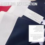 American Flag Heavy Duty Outdoor - All-Weather US Flag with Embroidered Stars, Sewn Stripes & Brass Grommets for High Wind, UV Fade Resistant (3x5FT)