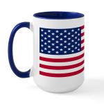 CafePress American Flag Large Mug Mugs 15 oz (444 ml) Ceramic Coffee Mug