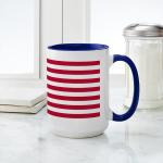 CafePress American Flag Large Mug Mugs 15 oz (444 ml) Ceramic Coffee Mug