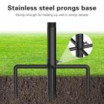 Wphold Flag Poles for Outside in Ground: 10 FT Flag Poles in Ground with 5 Pronges Base, Flag Pole Kit with 3x5FT American Flag for Yard Residential Commercial