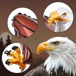 6 Pcs 3D Giant Eagle Foil Balloons 32 x 26 Inch,Patriotic Independence Day Decor Inflatable Eagle Bald Balloons for Kids Animal Bird Party Decorations Fourth of July Shower Birthday Party Supplies