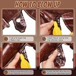 6 Pcs 3D Giant Eagle Foil Balloons 32 x 26 Inch,Patriotic Independence Day Decor Inflatable Eagle Bald Balloons for Kids Animal Bird Party Decorations Fourth of July Shower Birthday Party Supplies