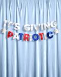 xo, Fetti It's Giving Patriotic Banner | 5 Ft. | 4th of July Garland, USA Decorations, America Party Backdrop, Cowboy Photo Booth Supplies