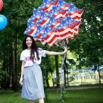 12 Pcs 4th of July Balloons American Flag Star Balloons Red White and Blue Foil Balloon Patriotic Balloon for Independence Day Party Decorations