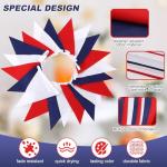 SAPPHIRESKY Red White and Blue Patriotic Pennant Banner Garland, for Fourth of July, USA Independence Day, Memorial Day,Veterans Day,Graduation Decorations